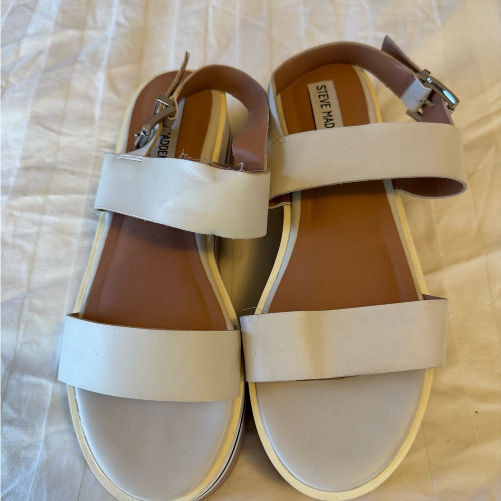 Steve Madden Cream Sandals